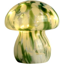 Lighting Collection Mushroom Green and White Marble Pattern Battery Powered LED Table Lamp - Size: 19 x 17 x 17cm - Wilko - thumbnail 4
