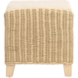 Desser Furniture Dijon Cotton Cream Footstool - Size: 46.0 cm x 70.0 cm x 48.0 cmcm - Wilko - thumbnail 5