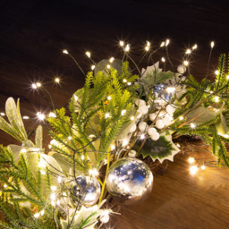 The Christmas Workshop 5.6m 680 Warm White LED Green Cluster String Light - Wilko - thumbnail 4