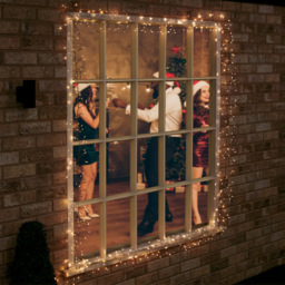 The Christmas Workshop 5.6m 680 Warm White LED Green Cluster String Light - Wilko - thumbnail 5