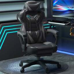 Portland Grey Racing Gaming Chair - Wilko