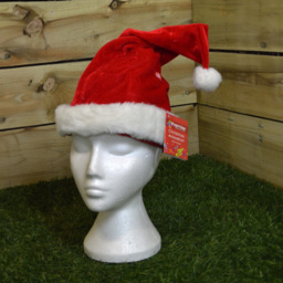 Samuel Alexander Musical Animated Christmas Santa Hat - Size: 20 x 10 x 10cm - Red - Wilko - thumbnail 3
