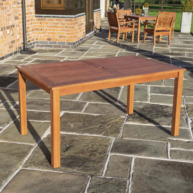 Willington Rectangular Table - Size: 75 x 150 x 90cm - Brown - Rowlinson - Wilko - image 1