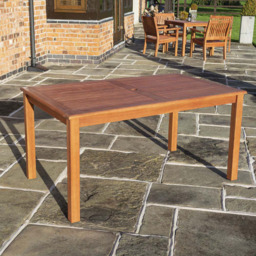 Willington Rectangular Table - Size: 75 x 150 x 90cm - Brown - Rowlinson - Wilko - thumbnail 1