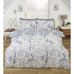 Rapport Home Tatton Double Grey Duvet Set - Silver - Wilko - thumbnail 5