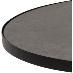 Florence Soli Round Black Ceramic Low Coffee Table - Size: 40 x 85.7 x 85.7cm - Furniture To Go - Wilko - thumbnail 4