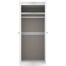 Crowndale Pembroke 2 Door Matt White Wardrobe Ready Assembled - White Matt - Wilko - thumbnail 6
