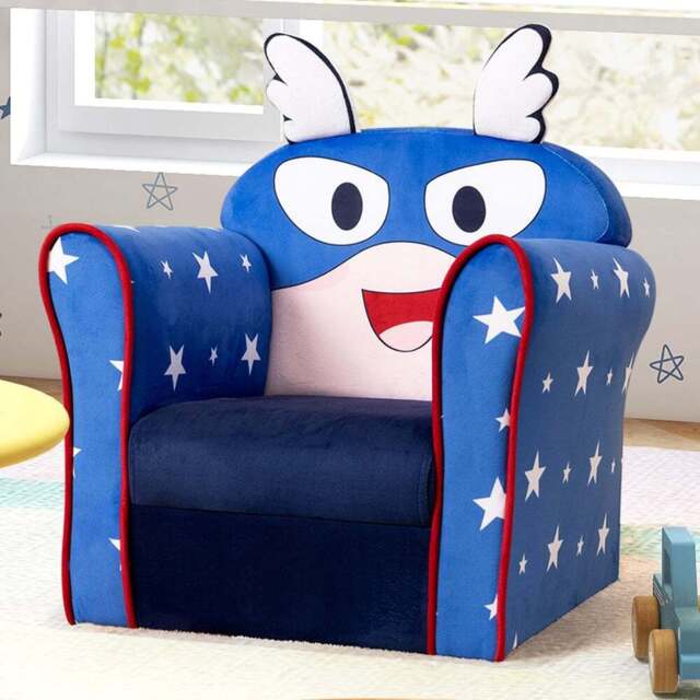 Costway Navy Kids Armchair - Size: 51 x 46 x 40cm - Blue - Wilko - image 1