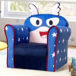 Costway Navy Kids Armchair - Size: 51 x 46 x 40cm - Blue - Wilko