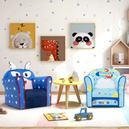 Costway Navy Kids Armchair - Size: 51 x 46 x 40cm - Blue - Wilko - thumbnail 6