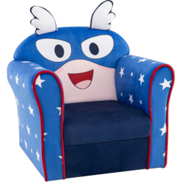 Costway Navy Kids Armchair - Size: 51 x 46 x 40cm - Blue - Wilko - thumbnail 3
