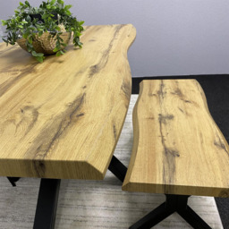 Kosy Koala 4 Seater Velvet Wooden Rectangle Dining Set with Bench Black - Multi - Wilko - thumbnail 3
