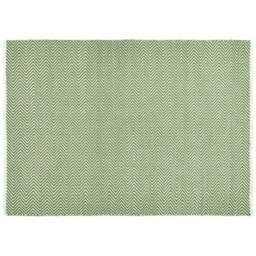 Hug Rug Dark Green Herringbone Woven Rug 120 x 170cm - Wilko - thumbnail 1