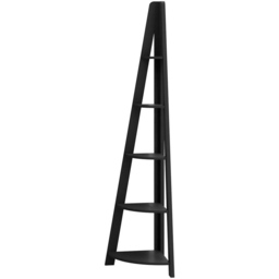 Tiva 5 Shelf Black Corner Ladder Bookshelf - LPD Home - Wilko - thumbnail 4
