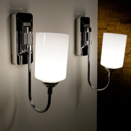 JML Smart Sconce Chrome Dimmable Wireless Up and Down Wall Light - Size: 16.5 x 10 x 26.7cm - Silver - Wilko - thumbnail 4