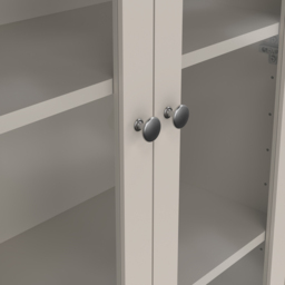 Florence Madrid 2 Door 3 Drawer Cashmere Glass China Cabinet - Size: 199 x 78.05 x 32.5cm - Wilko - thumbnail 7