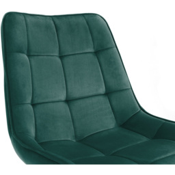 Julian Bowen Hadid Set of 2 Green Dining Chair - Wilko - thumbnail 6
