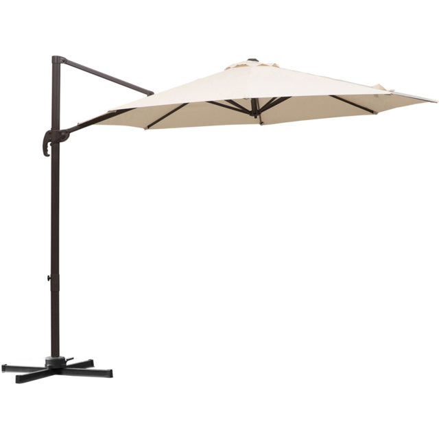 Outsunny Beige Cantilever Banana Parasol 3m - Cream - Wilko - image 1