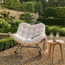 Harmony Rocking Chair Neutral - Size: Single - Wilko - thumbnail 6