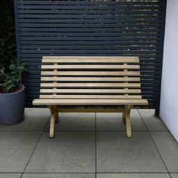 Forest Garden Kuba 2 Seater Bench 1.2m - Green - Wilko - thumbnail 4