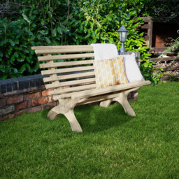 Forest Garden Kuba 2 Seater Bench 1.2m - Green - Wilko - thumbnail 5