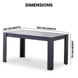 Kosy Koala 4 Seater Dining Set with Bench Dark Grey and Grey Velvet - Multi - Wilko - thumbnail 7