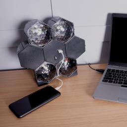FX Lab 4 Way LED Light Effect with Bluetooth Speaker - Size: 24.5 x 30 x 15cm - BLACK - FXLAB - Wilko - thumbnail 6