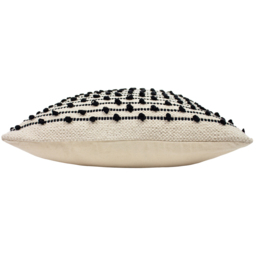 furn. Moss Natural and Black Woven Cushion - Size: 45 x 45 cm - Multi - Wilko - thumbnail 4