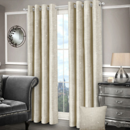 Intimates Sasha Cream Curtains 117X137cm - Size: W 117 x D 137cm - Wilko