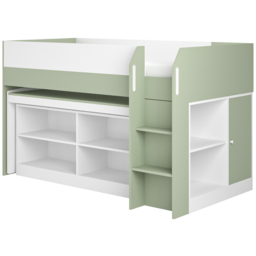 Flair Aiden Single Olive Green Cabin Bed Mid Sleeper - Wilko - thumbnail 3