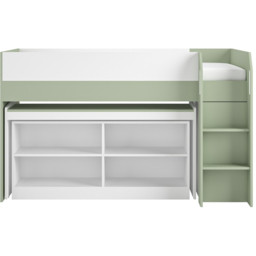 Flair Aiden Single Olive Green Cabin Bed Mid Sleeper - Wilko - thumbnail 4