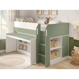 Flair Aiden Single Olive Green Cabin Bed Mid Sleeper - Wilko - thumbnail 6