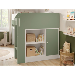 Flair Aiden Single Olive Green Cabin Bed Mid Sleeper - Wilko - thumbnail 5