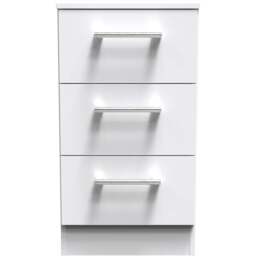 Crowndale Devon 3 Piece White Matt Bedroom Furniture Set - Wilko - thumbnail 4