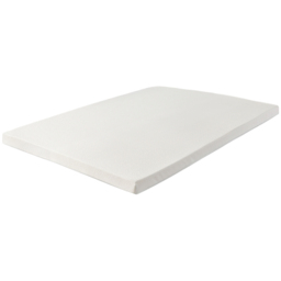 Starlight Beds King Size Memory Foam Mattress Topper with Elastic Straps 1 inch - White - Wilko
