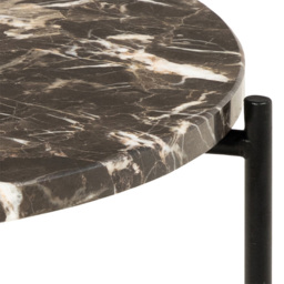 Florence Avila Brown Marble Top Side Table - Furniture To Go - Wilko - thumbnail 6