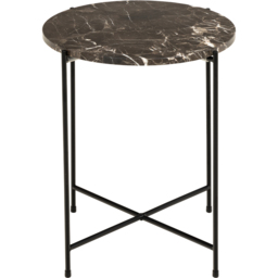 Florence Avila Brown Marble Top Side Table - Furniture To Go - Wilko - thumbnail 4