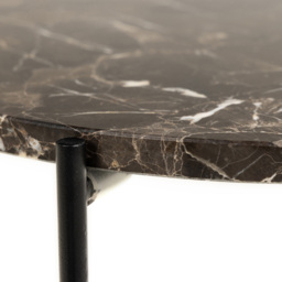 Florence Avila Brown Marble Top Side Table - Furniture To Go - Wilko - thumbnail 5
