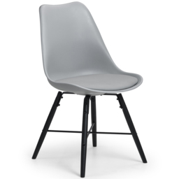 Julian Bowen Kudos Kari 4 Seater Dining Set Grey - Wilko - thumbnail 5