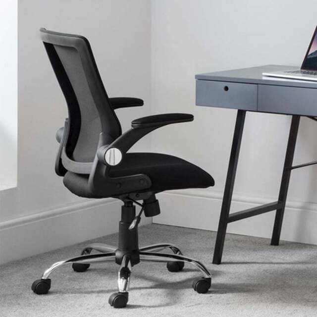 Julian Bowen Imola Black Mesh Swivel Office Chair - Size: 65 x 65 x 106cm - Wilko - image 1