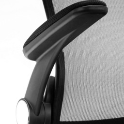Julian Bowen Imola Black Mesh Swivel Office Chair - Size: 65 x 65 x 106cm - Wilko - thumbnail 6