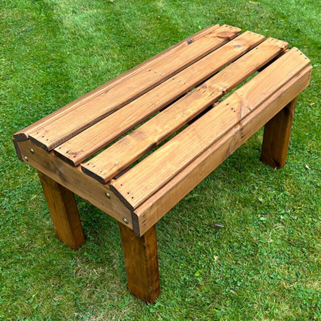 Charles Taylor Knights Single Seater Garden Bench - Size: 17 x 30 x 16cm - Brown - Wilko - image 1