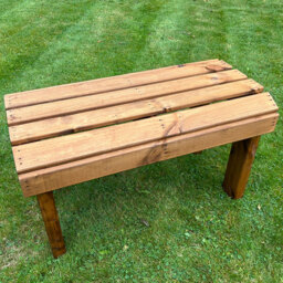 Charles Taylor Knights Single Seater Garden Bench - Size: 17 x 30 x 16cm - Brown - Wilko - thumbnail 5