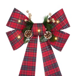 Floristry LED Tartan Bow Red - All I Want For Christmas - Wilko - thumbnail 6
