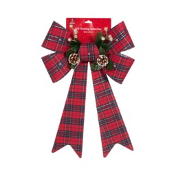 Floristry LED Tartan Bow Red - All I Want For Christmas - Wilko - thumbnail 1