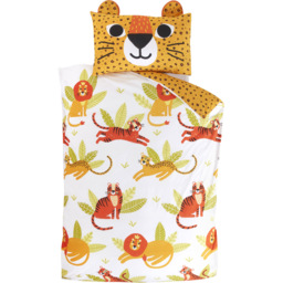 Rapport Home Wild Cats Single Multicolour Duvet Cover Set - Wilko - thumbnail 3
