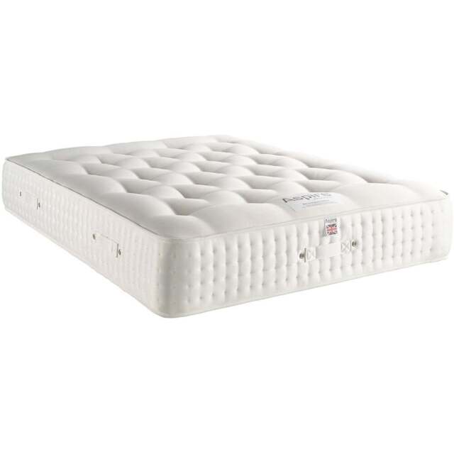 Aspire Furniture Double Cashmere 3000 Pocket Mattress - White - Aspire Beds - Wilko - image 1