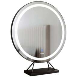 CARME Home Lillia Black Frameless Touch Sensor LED Light Mirror 50cm - Size: 19 x 65.5 x 56.5cm - Wilko - thumbnail 1