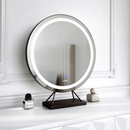 CARME Home Lillia Black Frameless Touch Sensor LED Light Mirror 50cm - Size: 19 x 65.5 x 56.5cm - Wilko - thumbnail 7