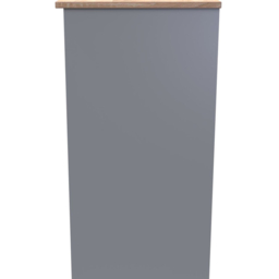 Crowndale Kent 3 Drawer Dusk Grey Bardolino Oak Vanity Dressing Table - Size: 40 x 93 x 80cm - Brown - Wilko - thumbnail 5